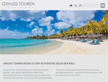 Tablet Screenshot of genuss-touren.com